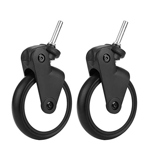 WinmetEuro kinderwagen Wiel, duurzaam, gemakkelijk te gebruiken kinderwagen wiel gereedschap 360 graden rotatie voor Kiddopotamus voor Yoya (een paar voorwielen) 4