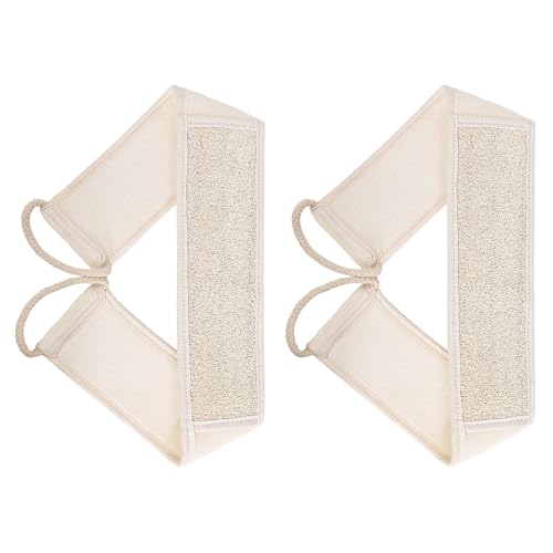 CENPNK 2 st Exfoliating Loofah terug Scrubber voor douche dubbele zijde scrubbing band terug Wasmachine voor mannen en vrouwen