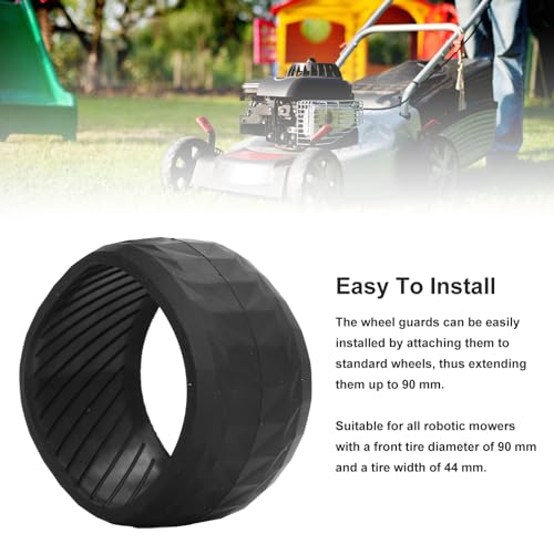 Non-slip Rubber Voorwiel voor grasmaaier, Geschikt voor Worx Landroid S300 M500 M700, Vervangingsaccessoire voor maairobotwiel 5