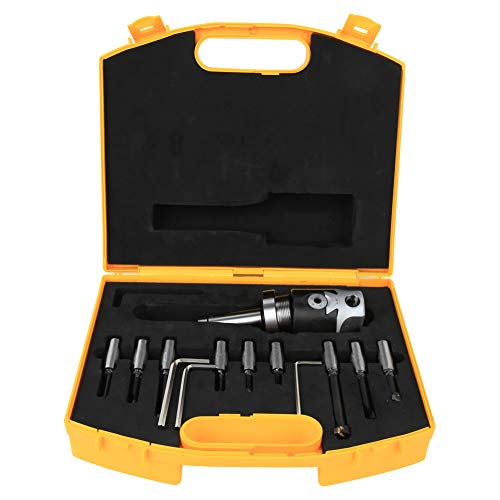 Boorkop + Boor Shank + Drill Blade + Allen Wrench, Drill Rod Malen Machine Accessoires, Carbon Steel CNC Grinding Tool Sets, met Opbergbox Bore Kit