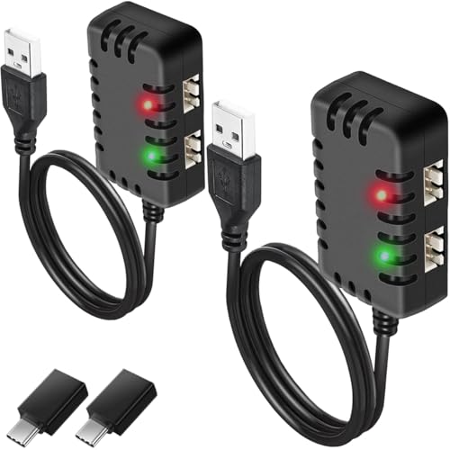 2Scs 2S 7.4V USB met dubbele XH-3P Laadkabel, Type C naar USB Converter, voor Axial SCX10 RC Car 2S Batterijen RC Auto's Drone Boot Vliegtuig