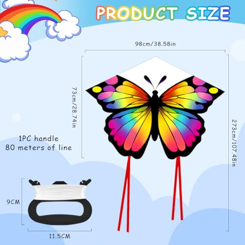 Draken voor kinderen en volwassenen, vlinder, zwart