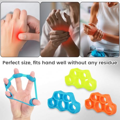 Handtrainer, Finger Trainer, Handtrainer, Finger Trainer, Handtrainer, 3 weerstandsniveaus, Set voor Klimmen, Gitaar en Piano 5