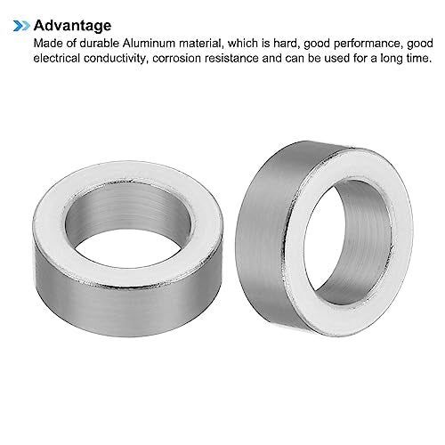 M10 5 st Ronde Aluminium Standoffs Metaal Standoffs Aluminium Standoffs Aluminium 10.2mm ID x 16mm AD x 6mm L Dikke Aluminium Spacing Schroef Spacing voor 3/8 Inch 4