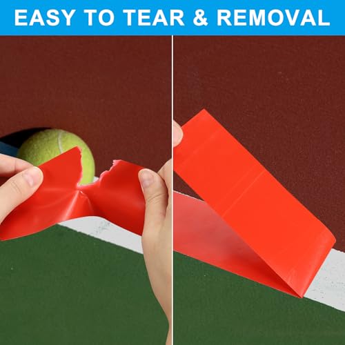 Pickleball Court Tape, 350cm x 5cm Tijdelijke Pickleball Court Lijnen Multifunctionele Court Tape voor Indoor Outdoor Sport Markering, Wit 4