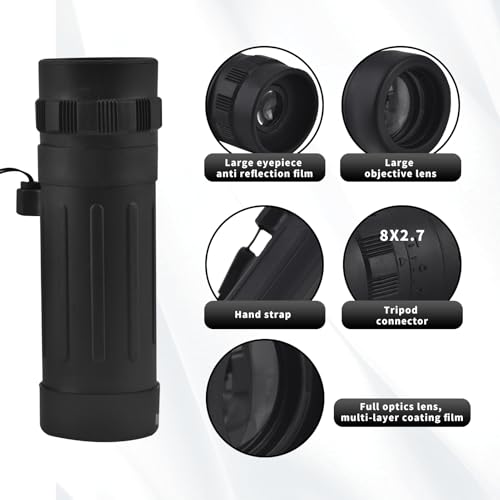 8x Monoculaire handheld Monoculaire miniatuur Monoculaire lens zak Monoculaire Draagbare telescoop Spioneren met een lens brede hoek Monoculaire voor buiten activiteiten 5