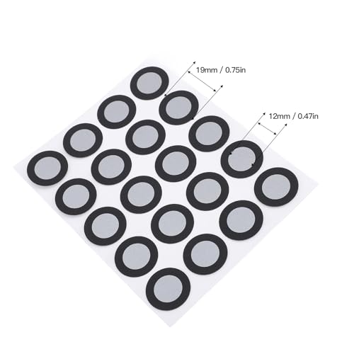 3D-scanmarker, 12 mm binnendiameter, 19 mm buitendiameter, referentiepunt en markerpunt met diffuser reflectie, hoge reflectiviteit, sterke hechting 4