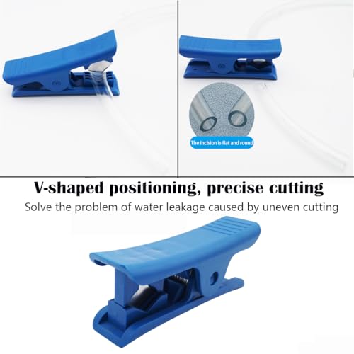 Transparante buis, 4mm ID x 6mm OD 5m Heldere PVC slangbuis, flexibele waterpijp met 1 Piece Pijpsnijder 3