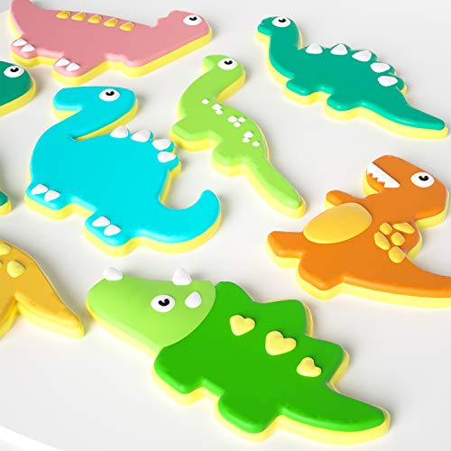 Dinosaur Cookie Cutter Set - 8 Piece Cookie Cutter, Roestvrij stalen mal voor DIY Fondant Deough, Snoepgoed, Gebak, Cake Decoratie 5
