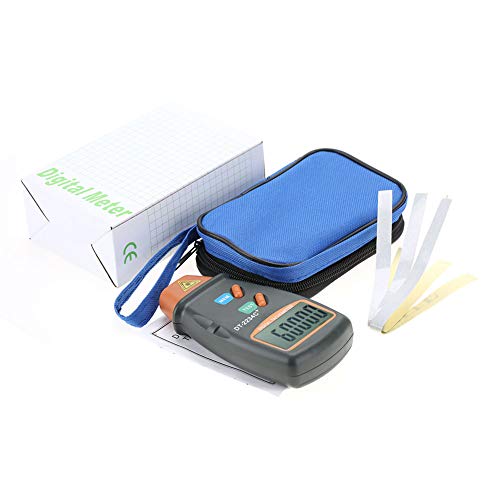 Contactloze zak dt-2234c + lasersnelheidsmeter digitale lcd foto rev meter mini rev meter motor snelheidsmeter met 3st reflecterende strepen