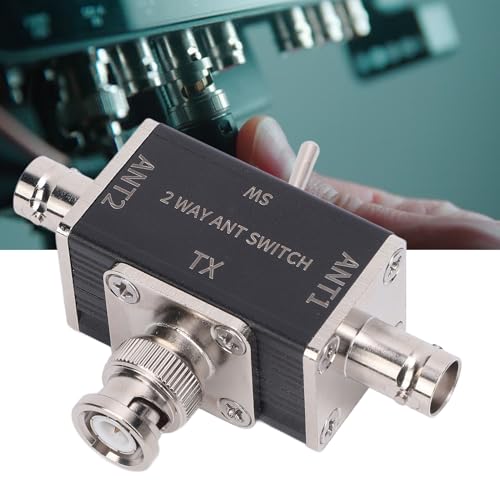 2 -way Antenna Switch Wide Frequency Range High Power Handling with BNC -Antenna Switch Manual for Cutoff and Earth Whisk 5