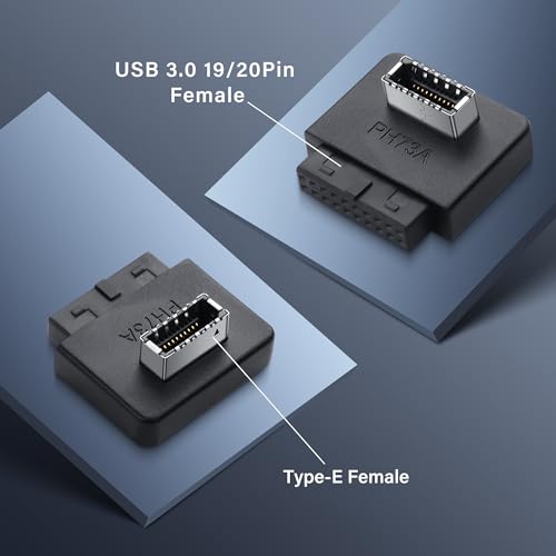 USB 3.0 Front Panel Header USB 3.0 19/20Pin naar Type E Moederbord Header Adapter USB 3.0 19Pin Vrouw naar Type-E Vrouwelijke Front Connector Converter (Type A)