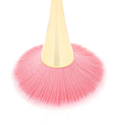 Nagel Art Stof Reiniging Brush, Nagel Dust Brush met lange Steel Powder Stof Verwijderaar Nagel Brush Stof Verwijderaar Nagel Art Manicure Tool Zachte Stof Reiniging Poeder Verwijdering Brush(Gold) 4