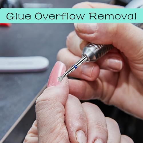 Cuticle Nail snijden Bit Flat Grinding Pen Nail Cutter Manicure Grinding Head Schijven met Box Nail Modelling Manicure / Pedicure Calluses Professional Sanding Body 3