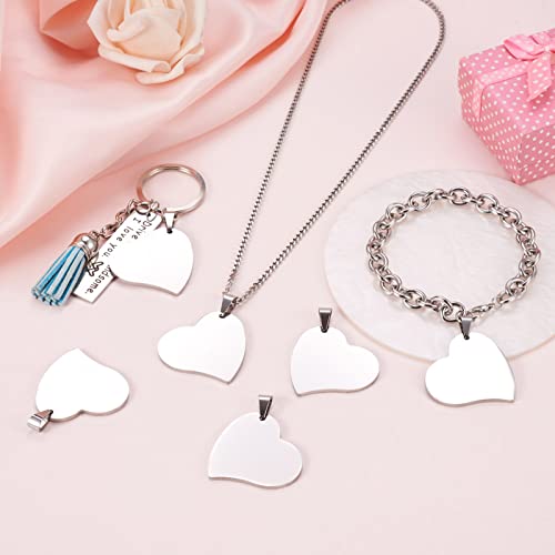 304 Stainless Steel Flat Ronde Blanco Stempelen Tag hangers Etching Graving Tags met Squeeze Bail voor sieraden het maken van huisdier hond naam ID-tags, roestvrij staal Sterling zilver zilver zilver 4