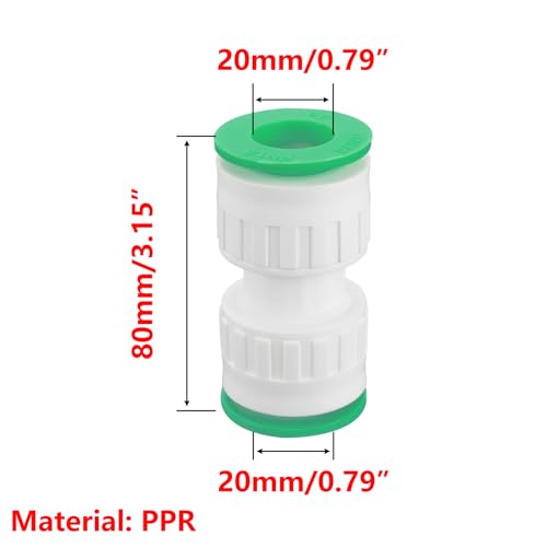 1 stuk 20mm aansluiting voor waterleiding, snelle koppeling PPR, adapter voor waterslangen PPR PE PVC