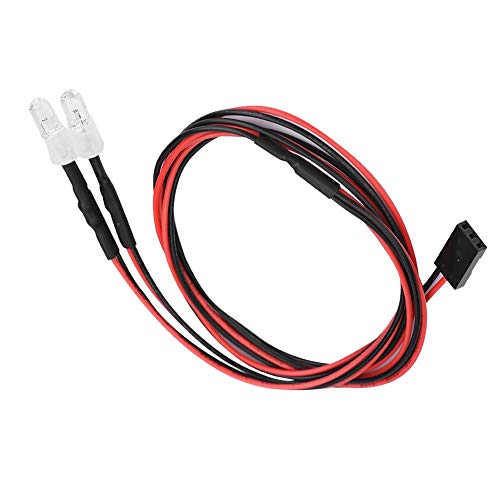 RC Light, 2PCS 5mm koplampen RC Accessoire LED-verlichting Compatibel met 1/10 Model Drift Car Vehicle(12# Red Light) 5