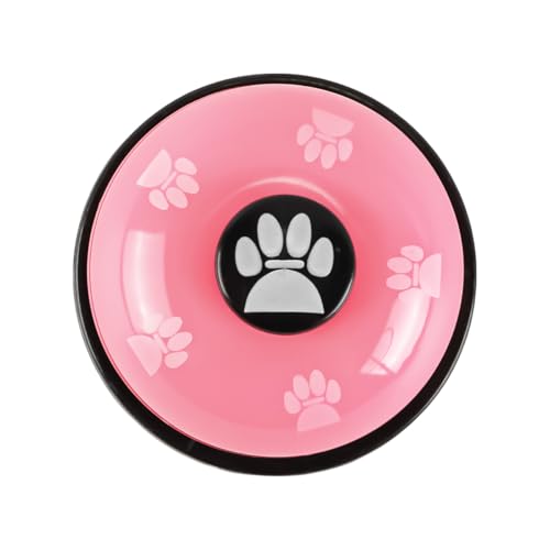 2Pcs Hondendeurbell Pet Training Pers Bell Duurzame Iron Call Bell voor Hondentoilet Training Interactie Bell voor Binnen Buiten Gebruik Roze 3