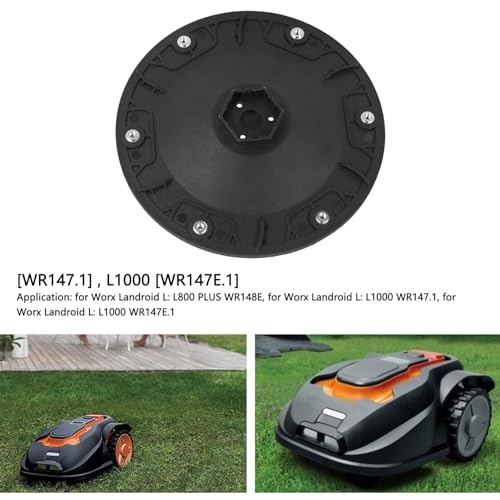 Nylon Robotic Lawnmower Blabe Disc voor L800 Plus WR148E, Lancer L1000 WR147.1 met M4 -draad X 6, Diameter 170,3 Mm, Dikte 27,2 Mm voor Thuis, Tuin 5