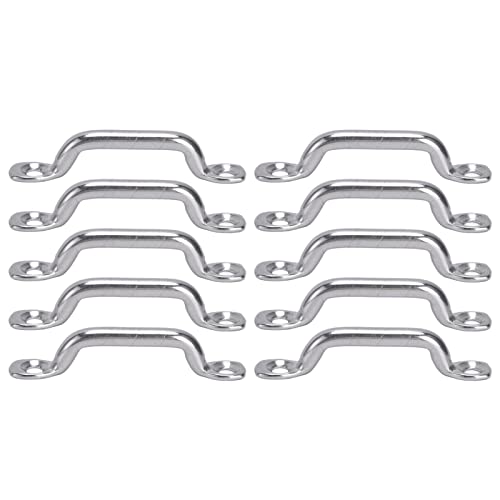 10st Boot Top Pad Eye Deck Loop Tie Down 316 Roestvrij stalen pad-Eye Eyelets Kajak Deck Loops voor bevestiging