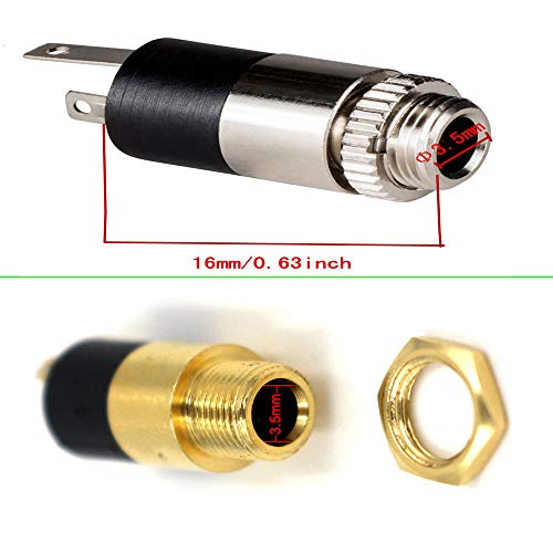 12 st. 3.5mm Stereo Jack Switch Panel Montage Connectors