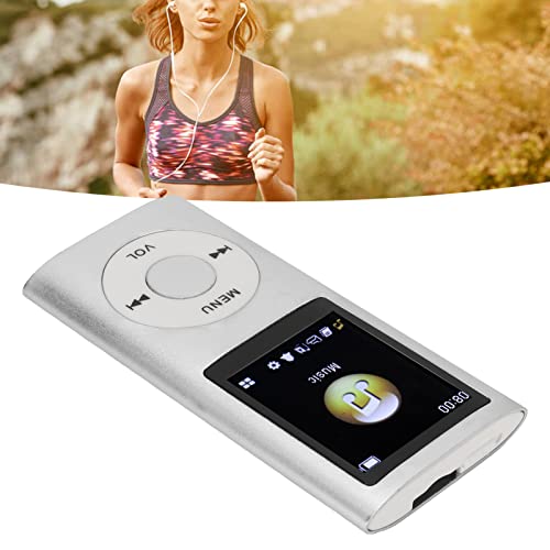 MP3-speler MP3-speler aluminiumlegering MP3-speler stijlvol verliesloos multifunctioneel geluid Slim 1.8" LCD-scherm Portable MP3-muziekspeler (zilver) 3