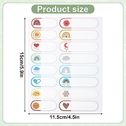 160 st. Baby fles etiketten voor dagverzorging, waterdichte naam Tags leuke kinderen Naam Label Stickers School Day Care Supplies voor Waterfles Lunch Box Kleding (2 maten