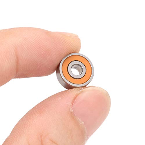 Hybride keramische lagers 3x10x4mm Roestvrij IJzer- en staalindustrie Reel Shaft Kogellager met rubber