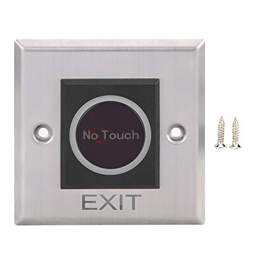 Contactloze Infrarood Sensorschakelaar, Touch Deur Infrarood Sensor Exit Button Switch voor Access Control Systems Gates & Garage Openers, DC12V