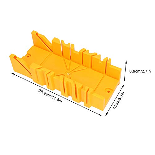Futihing Mitre Zag met Guide, 12 Inch ABS Plastic Hoek Clamp Miter Box met 14 Inch Achterzaag voor Houtbewerking 4