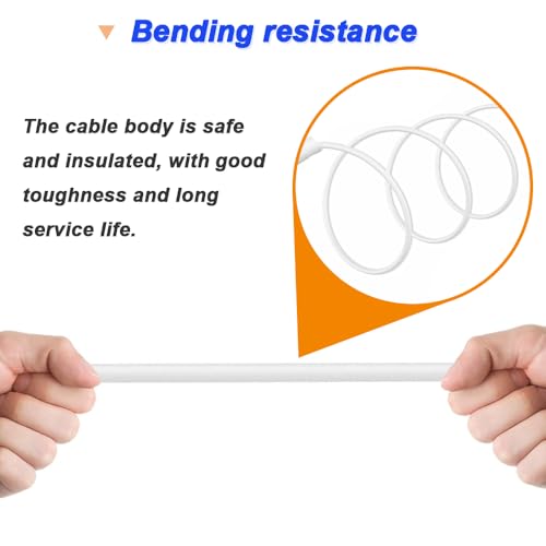 USB naar DC 2.5mm Replacement Laadkabel USB Een bus naar DC 2.5mm/18mm Fast Charging Adapter Kabel (Dit is geen Barrel) (4 Packs, 30cm) 5