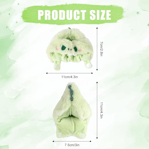 Kleding voor Doll, Cute Green Dinosaur Plush Speelgoed Kleding Stijlvolle Outfit Accessoires voor 17cm Doll Decoratie Beeldscherm