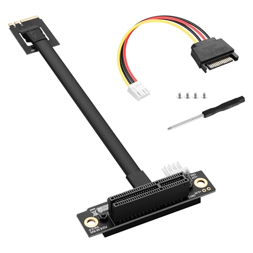 M.2 NGFF-sleutel A+E tot PCIe X4-uitbreidingskabel M.2 tot PCI-E 4X-vrouw voor M2 2230