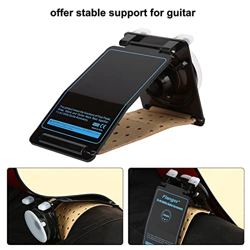 Veelzijdige Guitar Neck Ondersteuning, Stabiele Ondersteuning Lichtgewicht Portable Neck Ondersteuning en Gitaar Ondersteuning met Ronde Zuigbeker en PU lederen band voor klassieke Volksgitaren, Geschikt voor