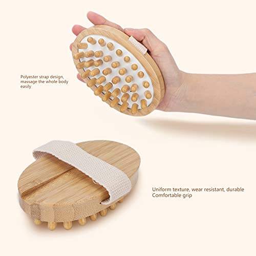Droge borstel Borstel, Natuurlijk Hout Hout Massager Voet Cactus Huidborstel Lymfatische Drainage Massager Borstel Cellulitis Verwijdering Penselen, Zachte Massage Knotten Drain Lymfatische Massage in Bad