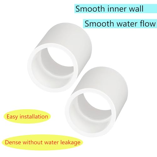 2st connectoren PVC verbindingshuls, recht, buis schroefaansluiting voor PVC buisaansluiting, 20mm x 36.5mm (φ*L) 3