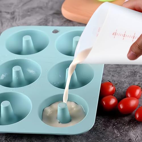 2 stuks Siliconen meetbekers 250ml/500ml, Grote Siliconen meetbeker Epoxyhars, Meetbekertjes met meting voor handwerk, Siliconen meetbeker, Epoxy Resin keukenvormen voor DIY Craft 4