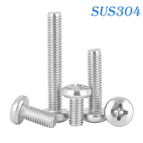 20 st. Kruis Slot Ronde Hoofd Schroeven, M4*5mm 4