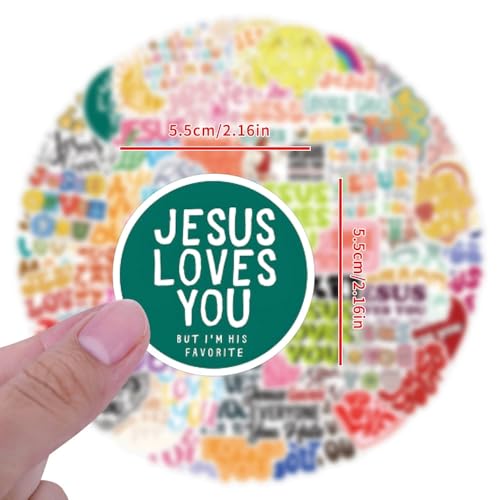 Jezus Christelijke Stickers voor tieners en volwassenen, 100 stuks, Bijbel, Waterdichte Vinyl Sticker Set, Auto, Motorfiets, Fiets, Skateboard, Snowboard, Bagage, Laptop, Koffer, Helm, Motorfiets