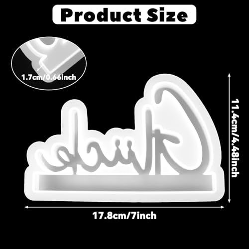 Gelukkige siliconen vormen, gietvormen, Siliconen vormen, Brieven, Siliconen vorm, Hars, Plaster vormen, Kaarshouder, Craft Beton, Letter vormen voor Home Decoraties, DIY