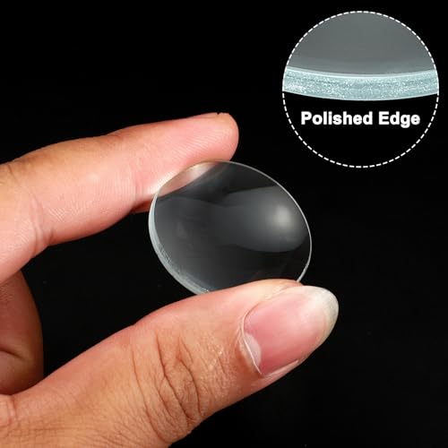 5cm, 10cm brandpuntsafstand dubbele bolle en 7,5cm, 10cm brandpuntsafstand dubbele concave lens 1 set, 6st glas optisch gepolijste ronde randen lens, helder 4