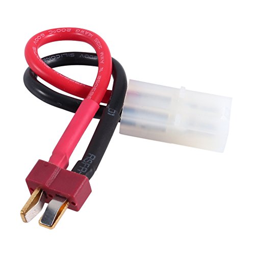 Deans Style T Plug Man naar grote vrouwelijke connectoradapter 14AGW Zachte siliconekabel