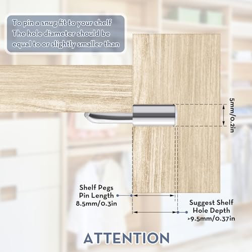 50 Stuks Shelf Racks, Plank Racks, 5mm, Plankhouders, Lepelvorm ondersteuning Pins voor kabinet Meubels Shelfs voor Plankbijlage, hardware accessoires 3