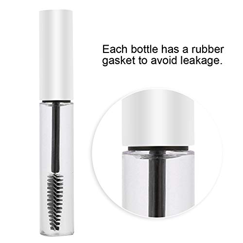 10ml Leeg Mascara Tube met wimper Wand Portable Navulbare Mascara Tubes Eyelash Cream Container fles DIY Cosmetics(White) 5
