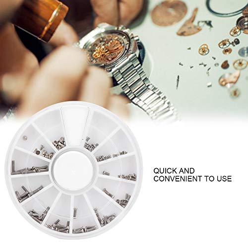 Horloge klokschroeven, 240 stuks Assorted Schroeven voor glazen, horloges, elektronische reparatie (12 maten) 4