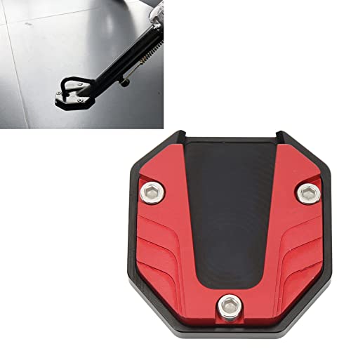 Motorfiets Side Stand Plate Pad Hoge sterkte Kick C Ressie VerenMotorfiets Foot Side Stand Support Plate Motorcycle Extender Foot Side Stand (Rode) 4