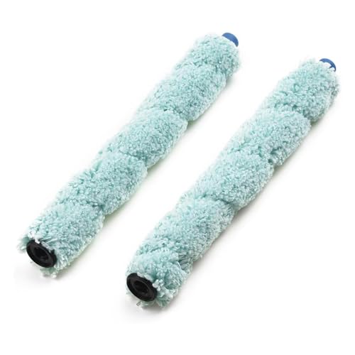 2 x Hoofdrolpenseel voor iLife W400 Medion MD 18379/18999 ILIFE W450 Stofzuiger, Efficiënt reinigen, Blauw, Turkoois