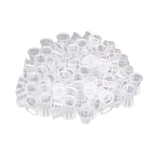 100st/set Tattoo Inktcaps Medium Large Plastic Microbladerende Pigment Accessoires Houder voor Tattoo Machine Tattoo Supplies Tattoo Naalden Tattoo Kits