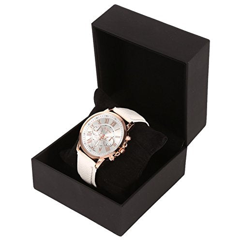 PU lederen horloge display geval armband armband sieraden opslag doos, zachte schuim Kussen Modieus ontwerp voor het vasthouden van horloges, armbanden en armbanden