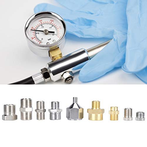 9Pcs Airbrush Adapter Set Airbrush Connector Set voor Air Compressor Spray Adapter Accessoires A1-A9 5